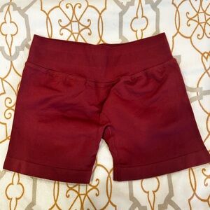 Women's Burgundy Bike Shorts